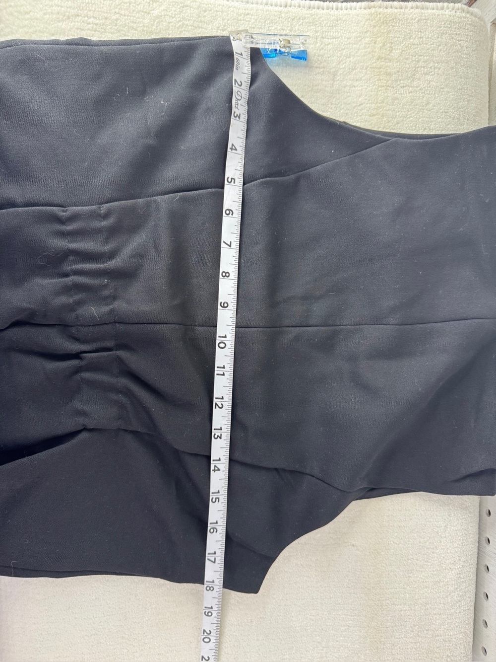 Steve Madden Black Tailored Vest Medium NWOT Button Front Office Chic Old Money - Picture 8 of 8